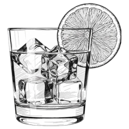 Un verre bien glacé représentant un cocktail short drink pouvant être servi au Santeuil café, bar spécialisé cocktail